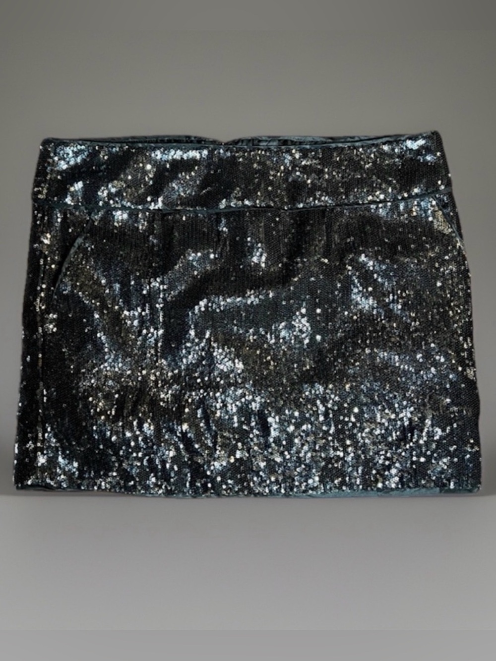 Vintage Black, Sequin Runway Disco Mini Sk…